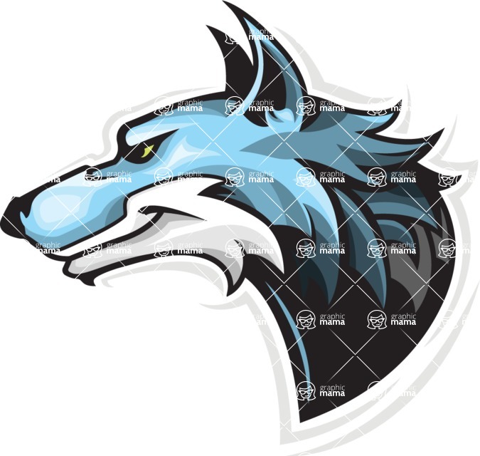 Vector Mascot Collection - Wolf Mascot Clipart